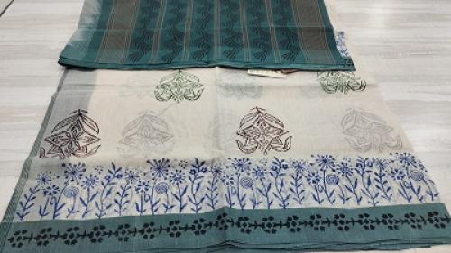 SALEM BLOCK PRINT COTTON SAREES